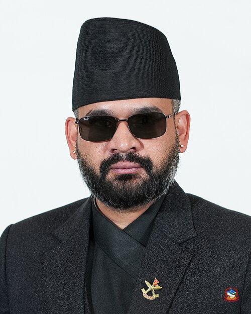 Official portrait of Balendra Shah as Prime Minister of Nepal